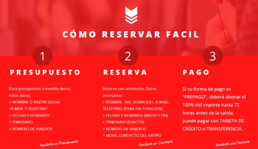 contratar autobus madrid pasos a seguir para contratar con emdosa